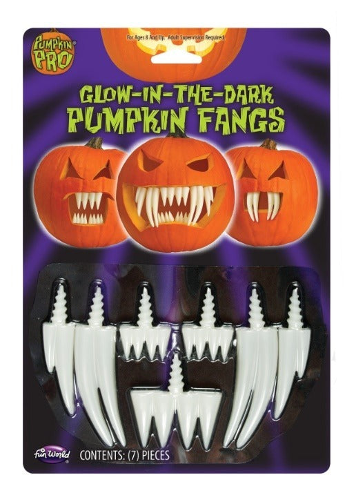 Pumpkin Glow in the Dark Fangs Prop - US 1827