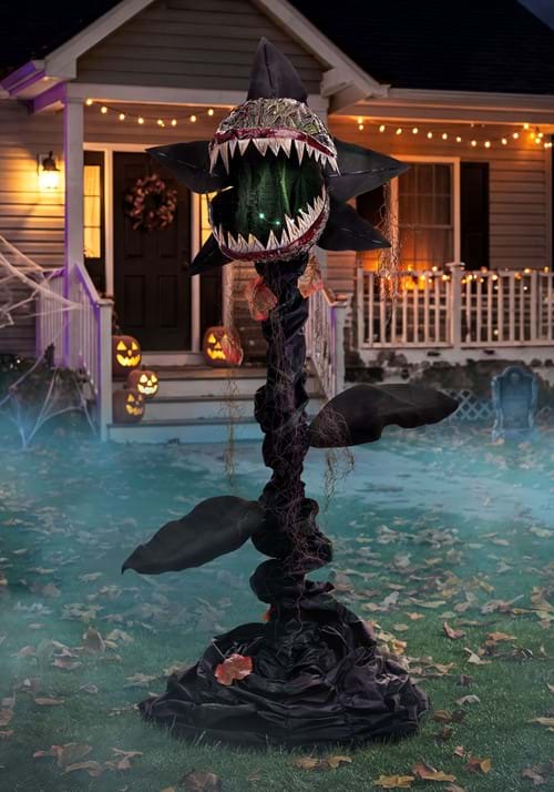 5FT Gnashroot the Carnivorous Plant Animatronic Decoration - US 9480