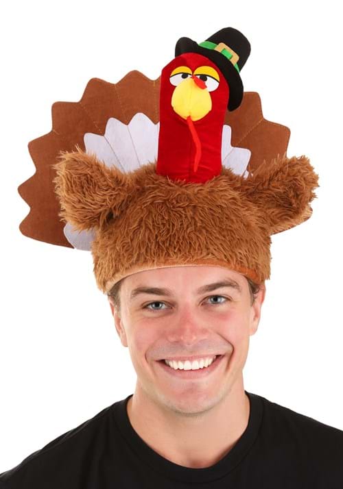 Adult Gobbler Plush Costume Hat - US 8571