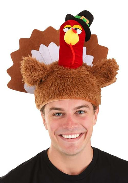 Adult Gobbler Plush Costume Hat - US 8571