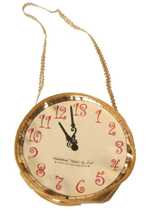 Gold Alice Clock Costume Purse - US 1033