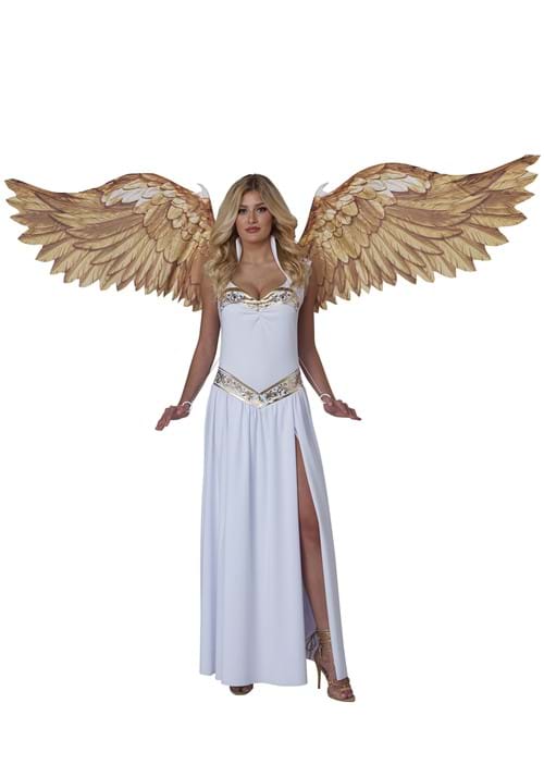 Adult Large Gold Angel Cosplay Wings - US 5004