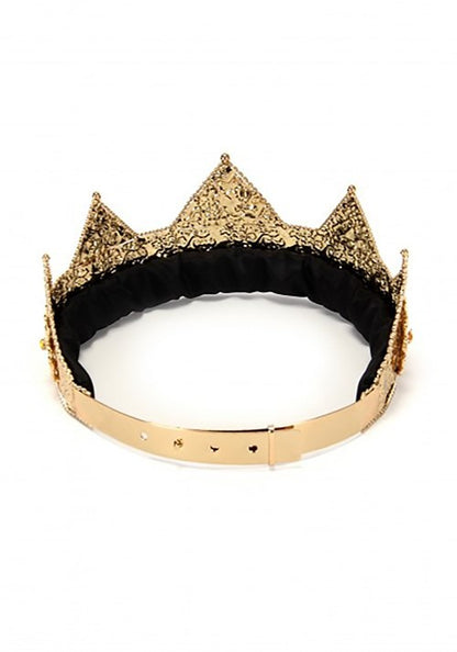 Gold Ladies Adjustable 3" Pointed Crown - US 6234