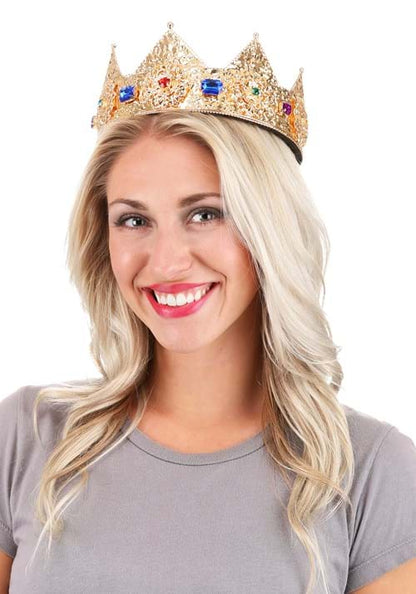 Gold Ladies Adjustable 3" Pointed Crown - US 6234