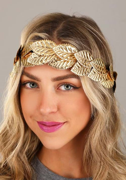 Gold Laurel Leaf Costume Crown - US 0214