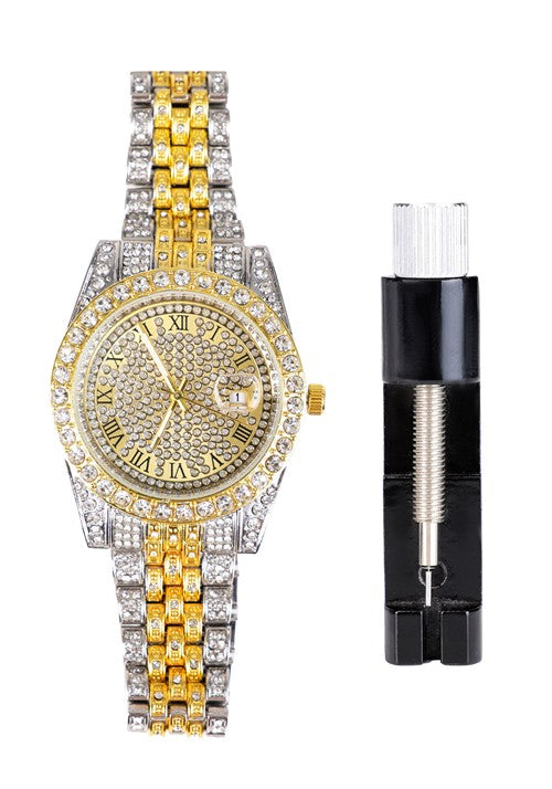 Golden Bling Costume Watch Accessory - US 1320