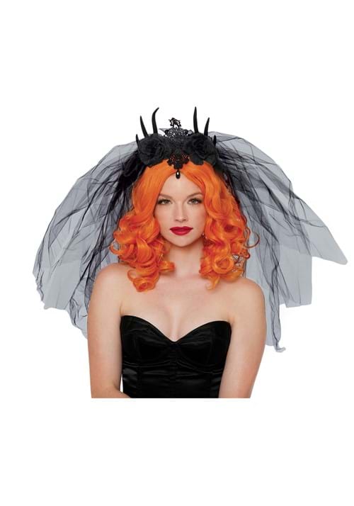 Gothic Veil Costume Headpiece - US 3876