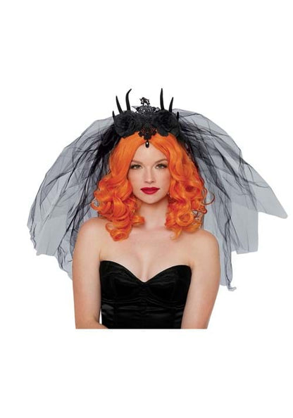 Gothic Veil Costume Headpiece - US 3876