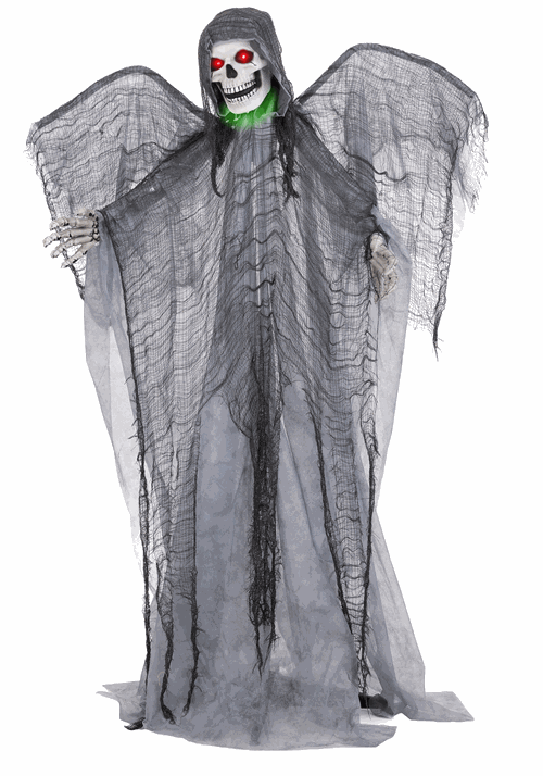 5.5FT Gothiel the Winged Reaper Animatronic Decoration - Scream Saver - US 4600