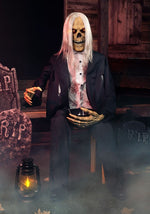4.8FT Grabby Gutfried the Seated Zombie Animatronic Decoration - US 9258