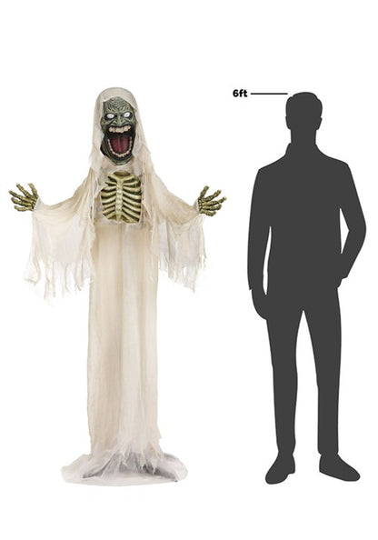 5.9FT Graveyard Ghost Animated Decoration - Scream Saver - US 7366