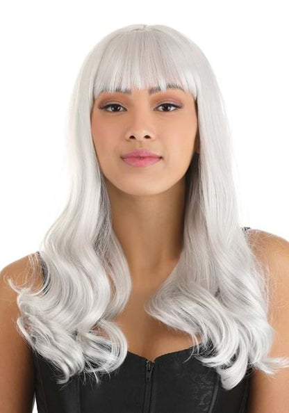 Gray Wavy Long Women's Wig - US 5163