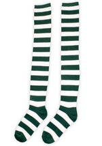 Green and White Munchkin Adult Socks - US 1941