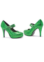Green Glitter Heels for Women - US 2281