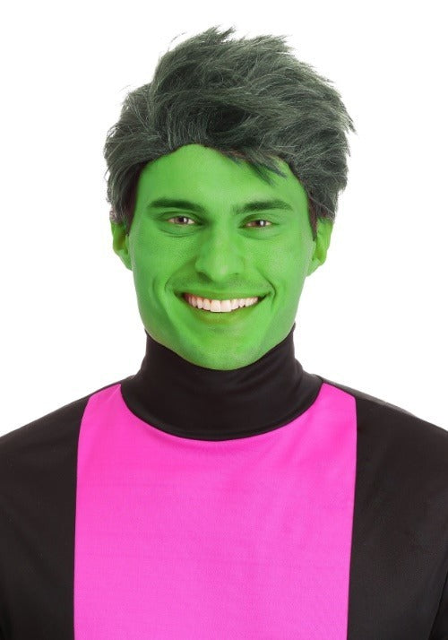 Men's Green Shapeshifting Superhero Wig - US 0000