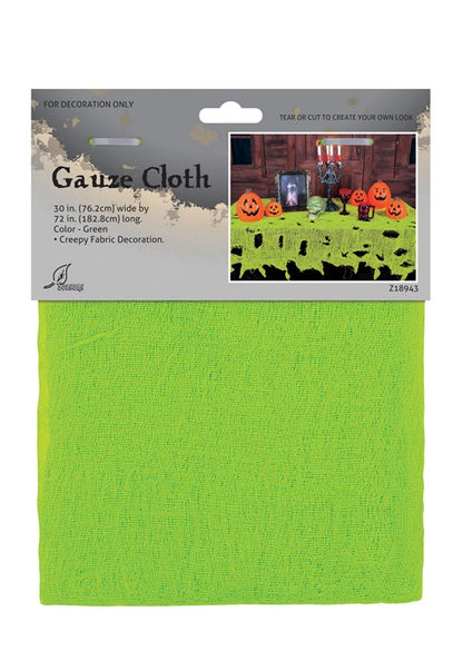 Slime Green Gauze Decorative Halloween Cloth - US 9329