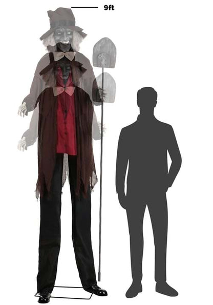 7.5FT Gregor the Grave Digger Animated Decoration - Scream Saver - US 0643