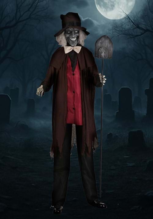 7.5FT Gregor the Grave Digger Animated Decoration - Scream Saver - US 0643