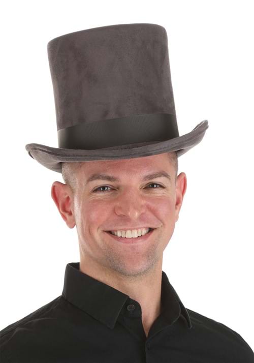 Adult Gray Top Hat - US 6196