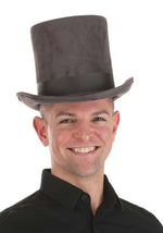 Adult Gray Top Hat - US 6196
