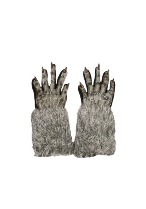 Werewolf Costume Grey Gloves - US 8357