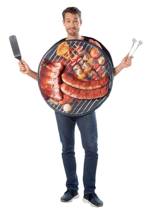 Backyard BBQ Grilled Meat Tunic Costume for Adults - US 3947