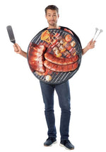 Backyard BBQ Grilled Meat Tunic Costume for Adults - US 3947