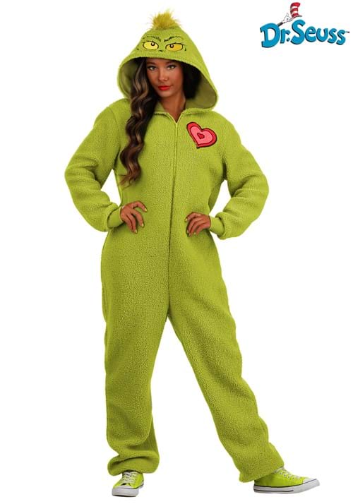 Grinch Costume Onesie for Adults - US 5758