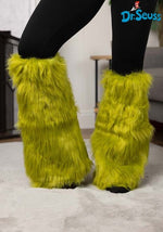 Grinch Green Fuzzy Adult Leg Warmers - US 7992