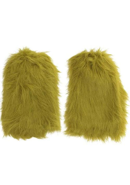 Grinch Green Fuzzy Adult Leg Warmers - US 7992
