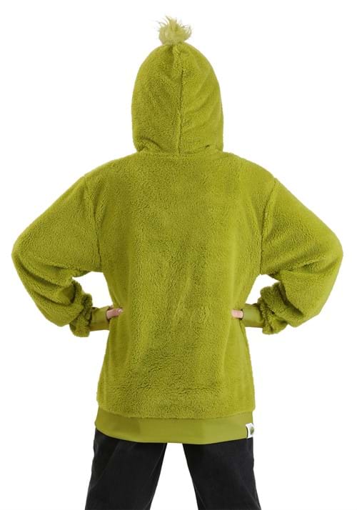 Adult The Grinch Hoodie Costume Top - US 0627