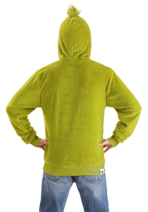 Adult The Grinch Hoodie Costume Top - US 0627