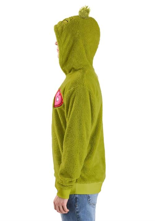 Adult The Grinch Hoodie Costume Top - US 0627