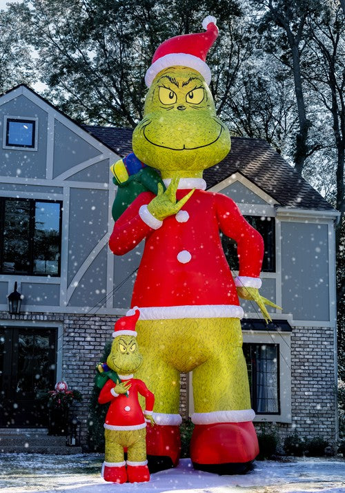25 Foot Colossal Inflatable Santa Grinch Christmas Decoration - US 2571