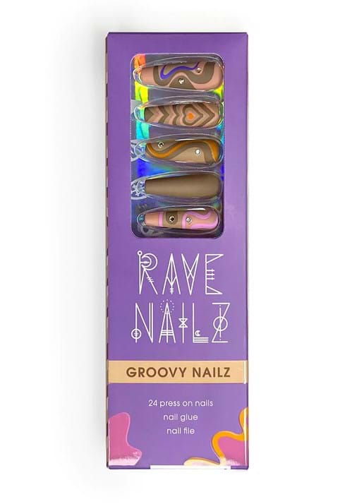 Press-On Nails Groovy Kit - US 0493