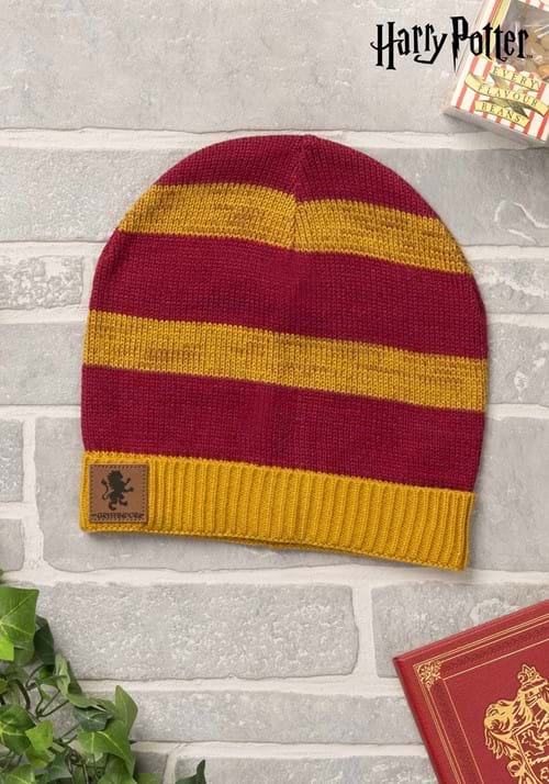 Gryffindor Heathered Stripped Knit Beanie - US 2553