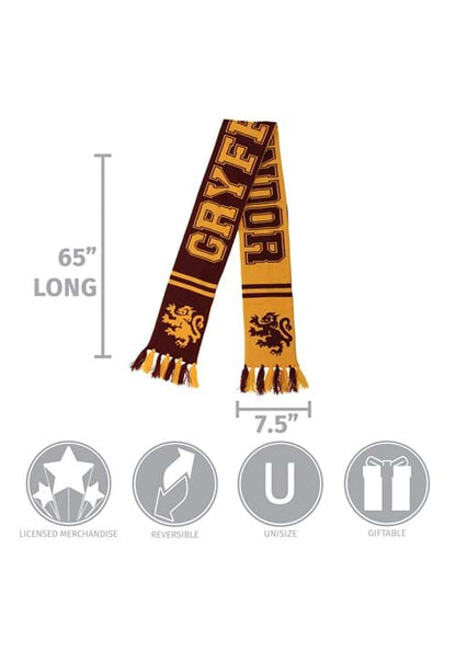 Reversible Gryffindor Knit Scarf - US 3052
