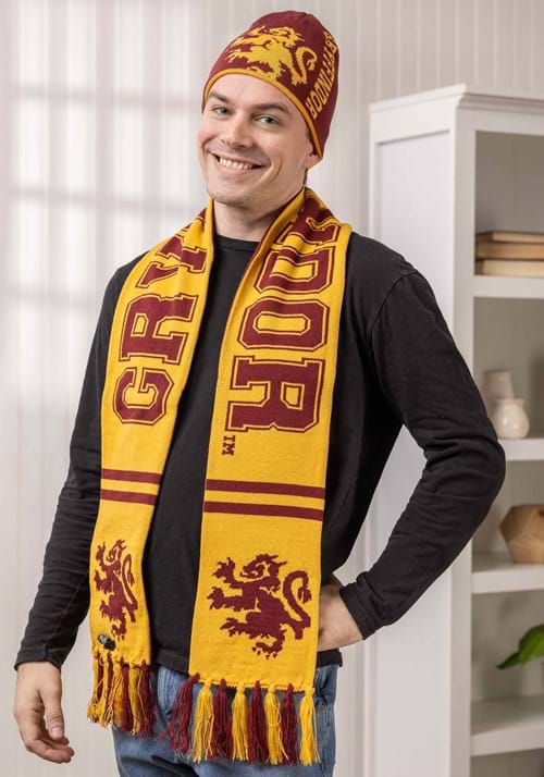 Reversible Gryffindor Knit Scarf - US 3052