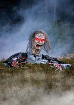 14-Inch Half Body Zombie with Red Light Up Eyes Decoration - US 2292