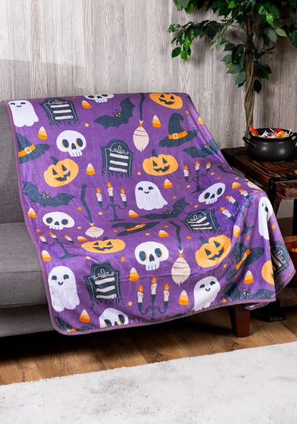 Halloween Mischief Comfy Throw Blanket - US 7511