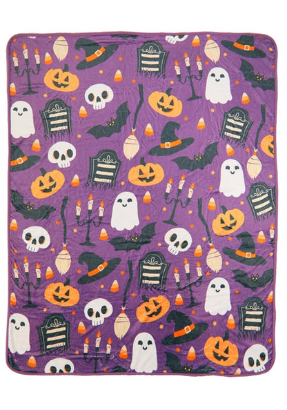 Halloween Mischief Comfy Throw Blanket - US 7511