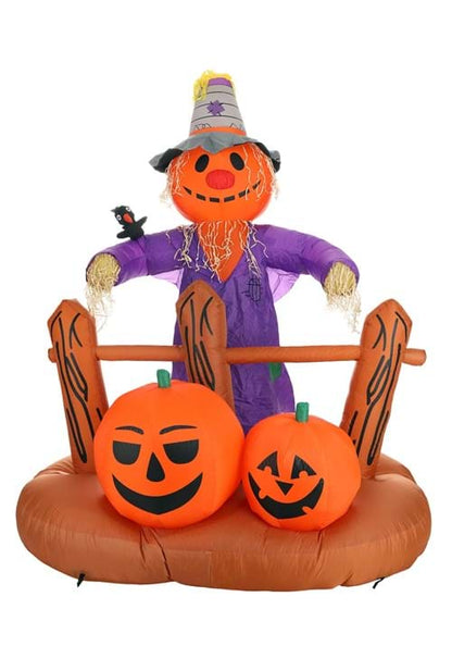8FT Pumpkin Patch Scarecrow Inflatable Decoration - US 8221