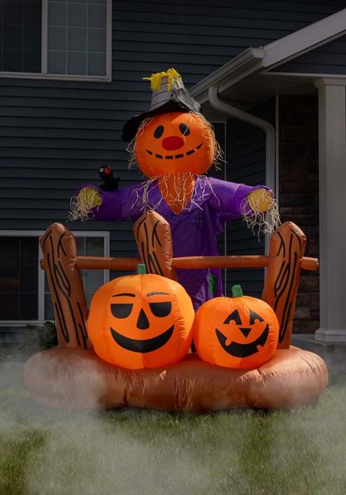 8FT Pumpkin Patch Scarecrow Inflatable Decoration - US 8221