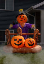 8FT Pumpkin Patch Scarecrow Inflatable Decoration - US 8221