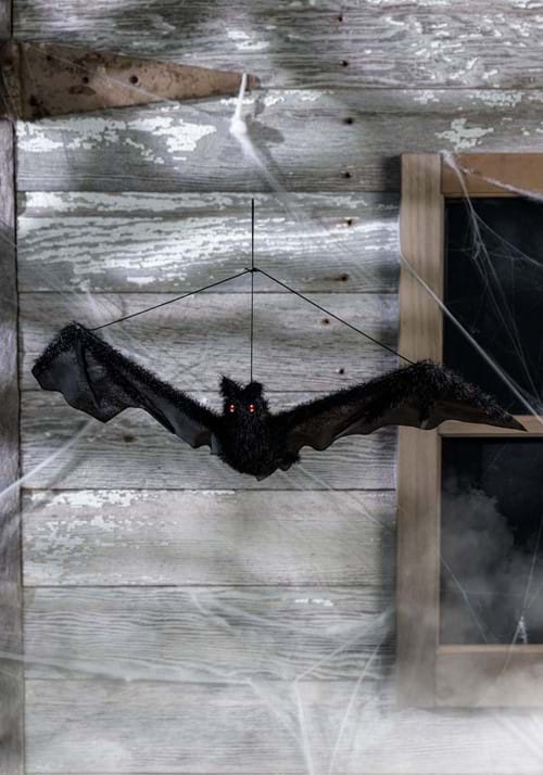 19-Inch Hanging Fuzzy Bat Decoration - US 5358