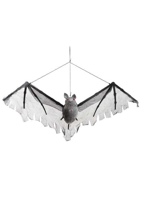 19-Inch Hanging Gray Halloween Bat Decoration - US 1844