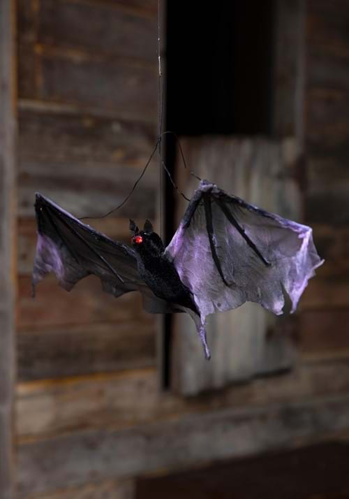 19-Inch Hanging Spooky Black Bat Decoration - US 0963