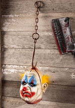 Hanging Decapitated Chunky Clown Head Halloween Decoration - US 3276