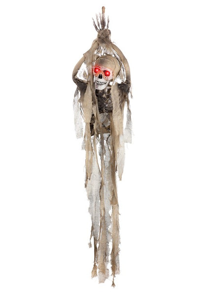 2.5FT Hanging Animated Skeleton Halloween Decoration - US 9628