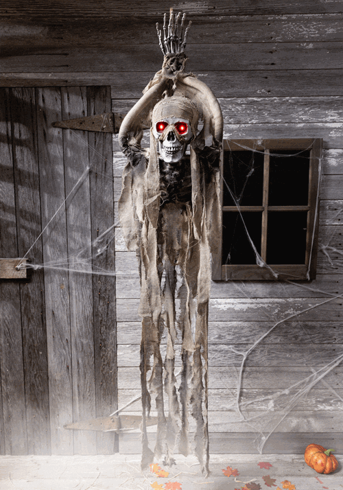 2.5FT Hanging Animated Skeleton Halloween Decoration - US 9628